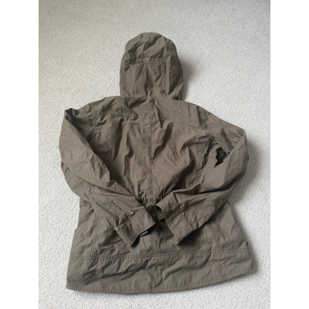 KUHL Stryka Jacket Women Size M Green Brown Hooded Full Zip Gorpcore Utility - Picture 6 of 9